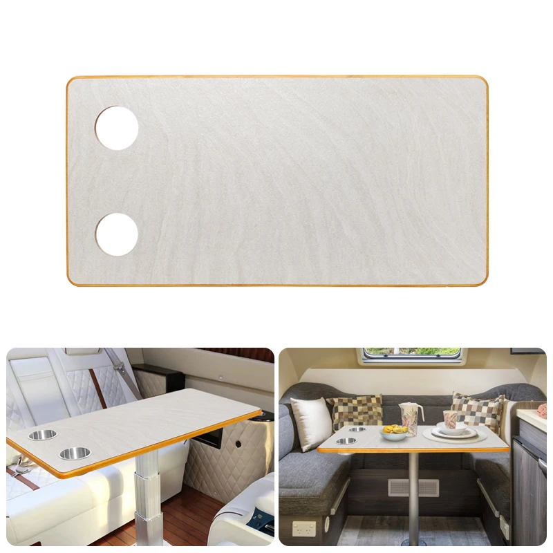 

Замена столешницы для кемпера/фургона, 31,5x15,8-дюймовая столешница для кемпера с отделкой серого камня — для автофургона, прицепа, лодки, встроенный подстаканник