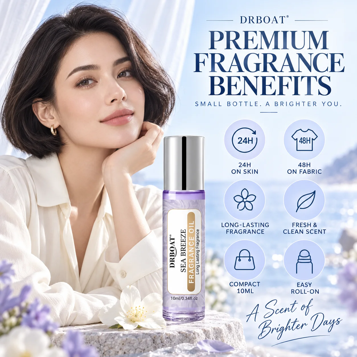 White Musk Perfume Oil Roll On - Musk White Oil ulasan dan harga
