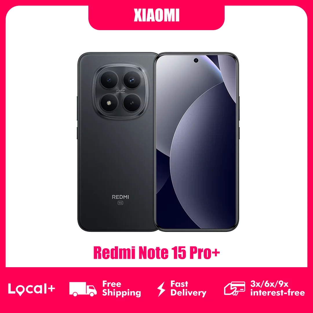Image of Xiaomi Redmi Note 15 Pro Plus 5G Smartphone NFC Snapdragon ® 7s Gen 4 6,83" 120Hz Display 8GB 256GB 12GB 512GB 6500mAh Akku 100W Hyper Charge 200MP Kamera