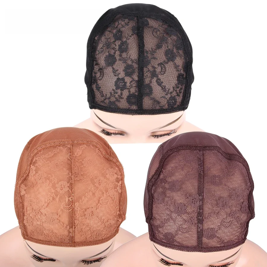 Plussign New Wig Cap Hair Net Wig Making Materials Adjudable Cap For Wig Black Brown Blonde Double Lace Net Cap Xl/L/M/S 4 Rozmiar — zdjęcie 2