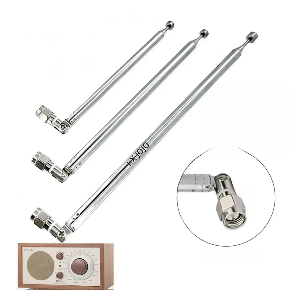 Antenne télescopique mâle SMA de remplacement, 104mm/130mm/140mm, pour télécommande Radio FM, 1 pièce