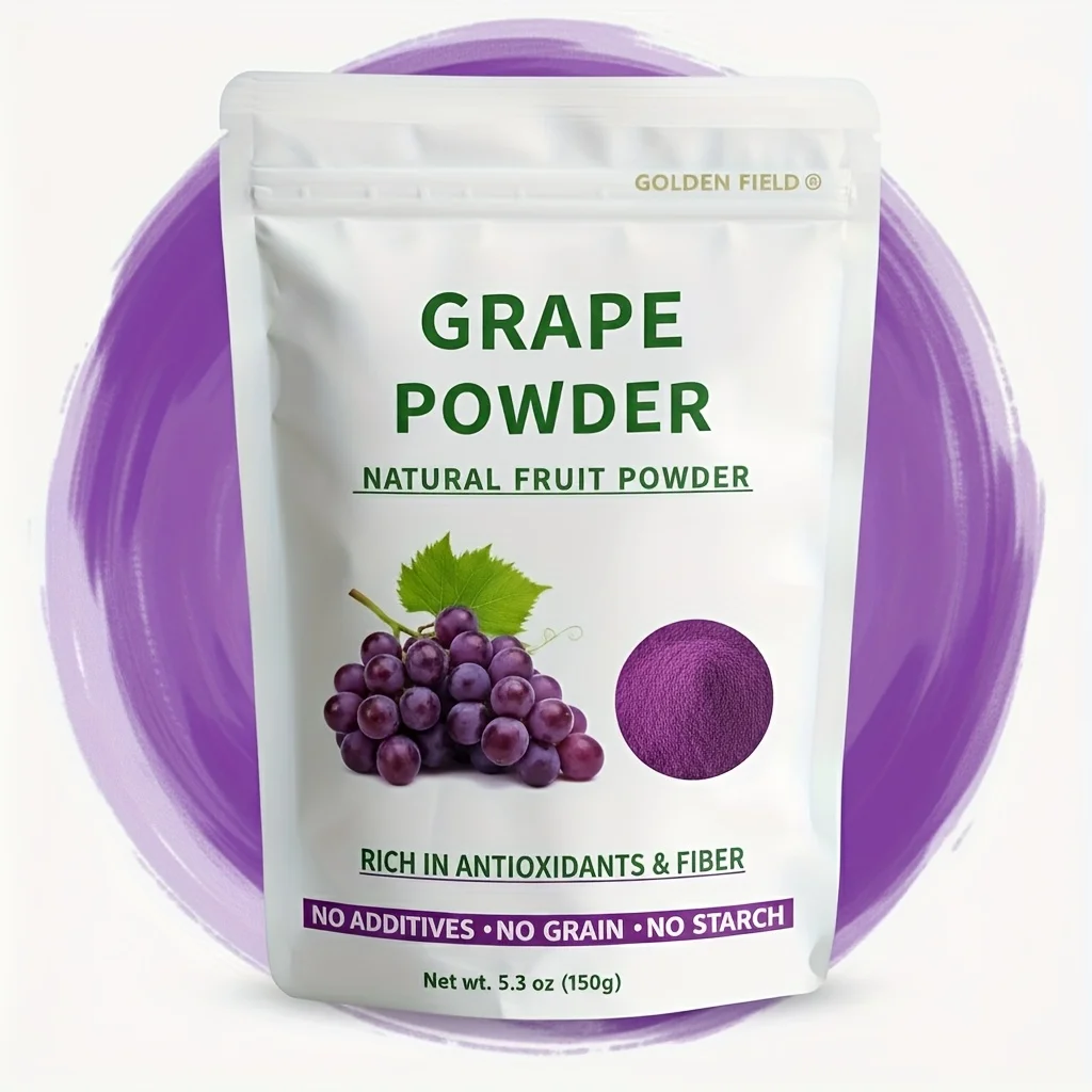 Grape Powder 5.3 Oz, Sweet Fruit for Baking, Smoothies, Desserts