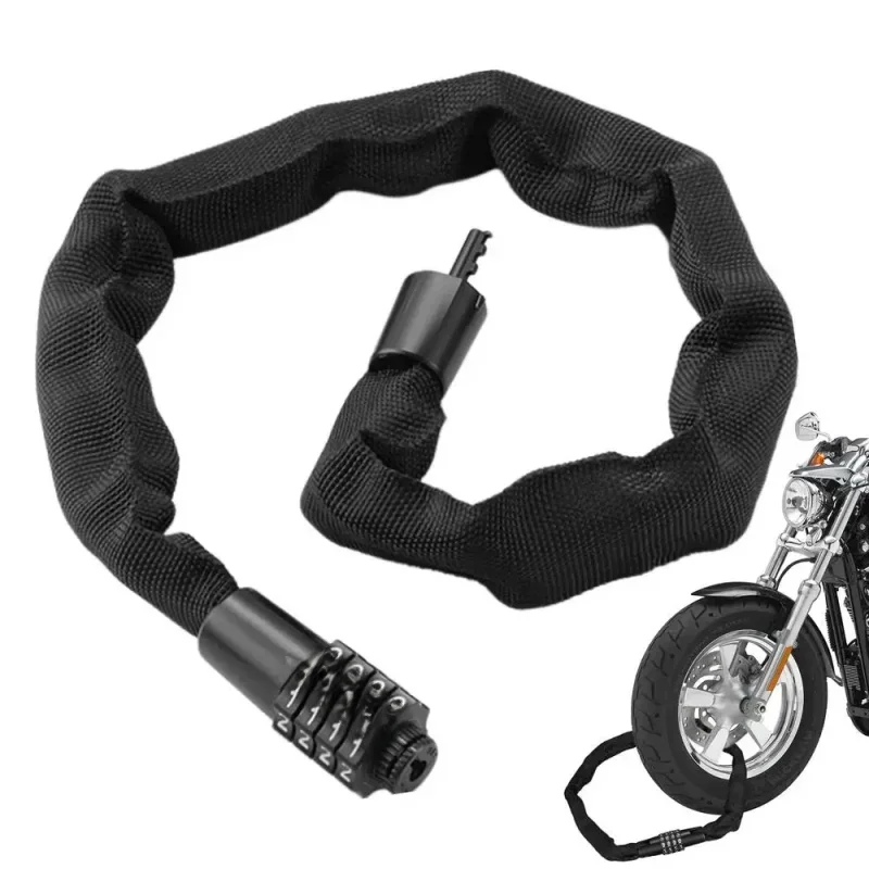 AliExpress Bike Chain Locks Anti Theft Heavy Duty Bicycle Chain Lock 3.9 Feet Long Secure Chain Lock 4-Digit Combination Lock For Bikes
