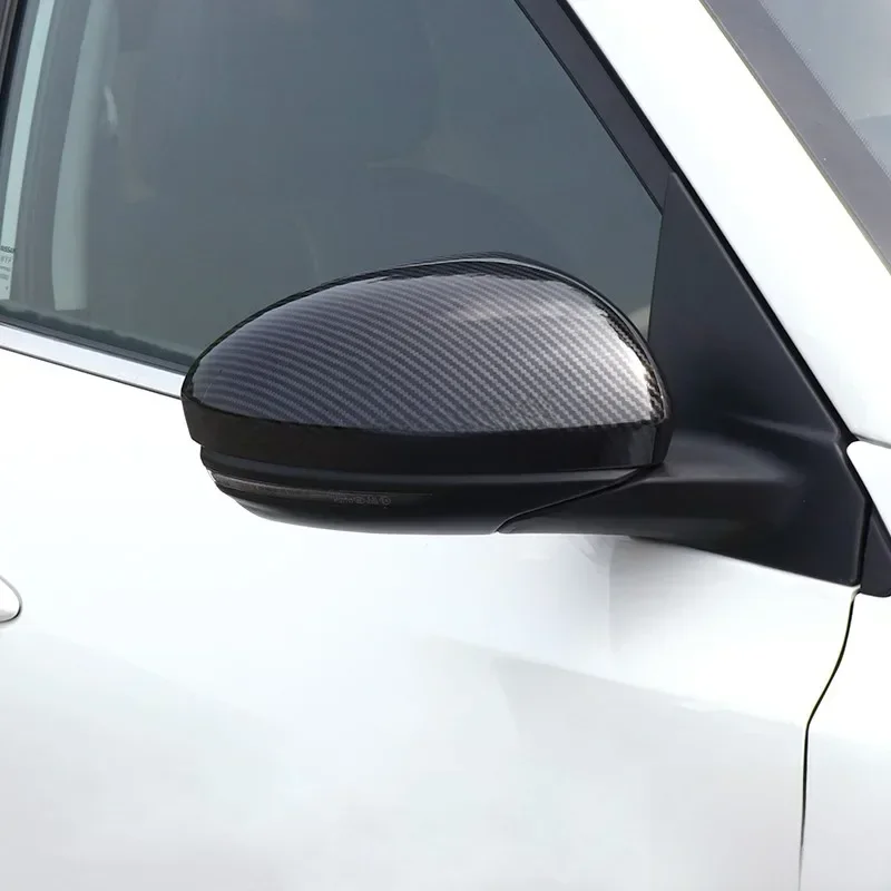 For 2020-2025 Nissan Sentra Car Side Door Rear View Mirror Decoration Cover Trim ABS Carbon Fiber