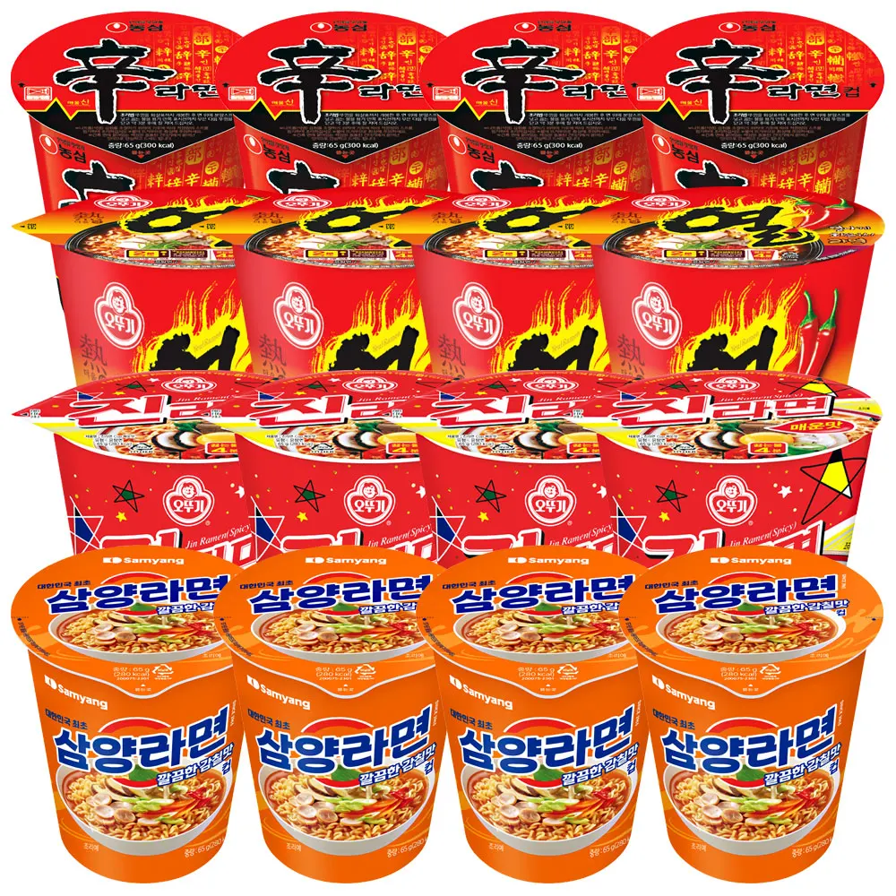 Cup Nmyeon Co Cup Set (4 Samyang Nmyeon 4 Shin Nmyeon 4 open Nun 4 Jin Nmyeon 4 spicy)