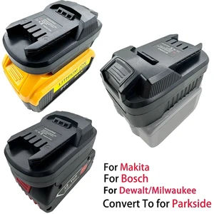 محول بطارية ليثيوم أيون لجانب الحديقة ، مثقاب كهربائي لاسلكي ، أدوات السائق ، ماكيتا ، ديوالت ، ميلووكي ، بوش ، 18 فولت ، 20 فولت أفضل 10 بطاريات 20 فولت في بارك سايد - رقم 10