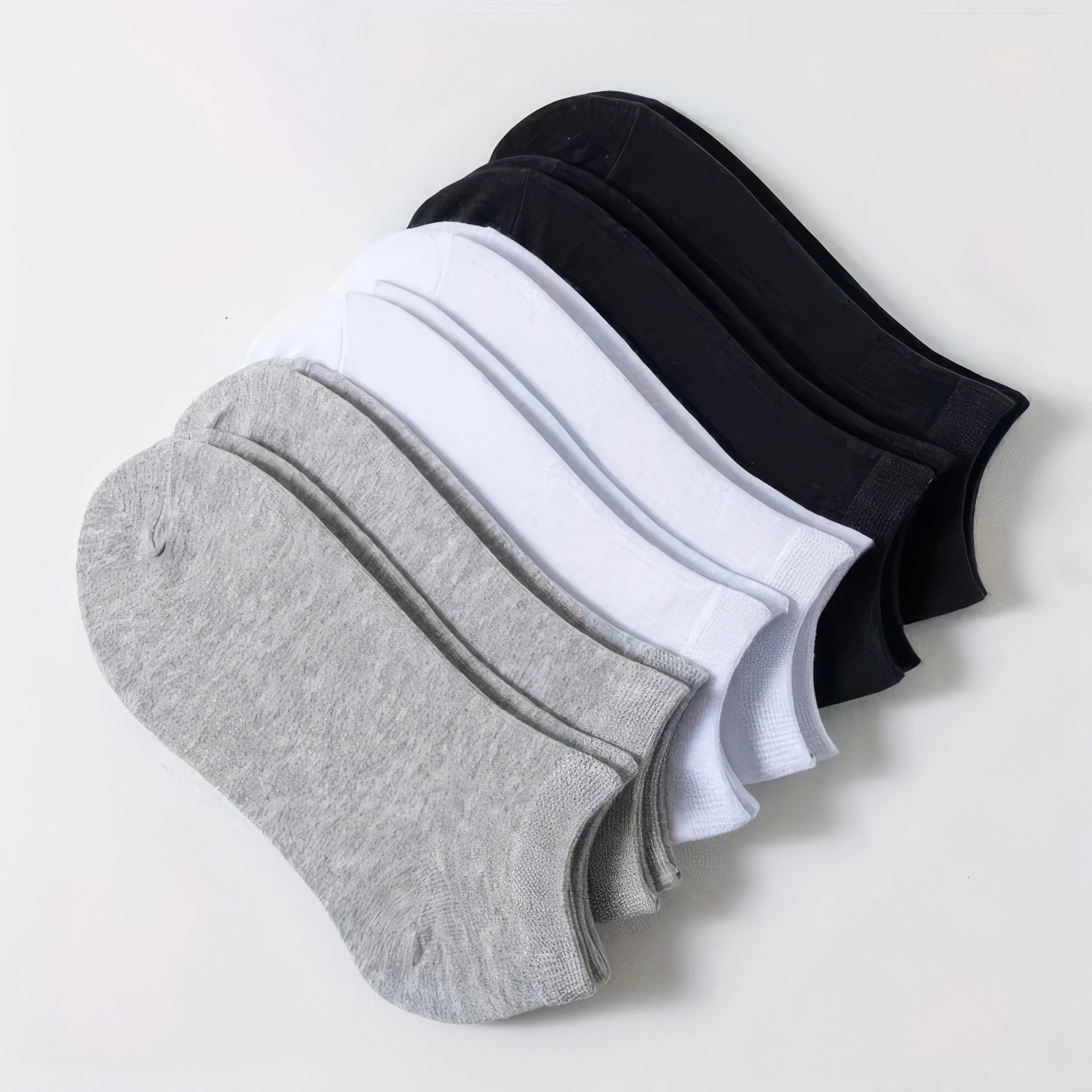 10 pares de calcetines versátiles No-Show - Calzado invisible suave y cómodo para hombres y mujeres para todas las estaciones