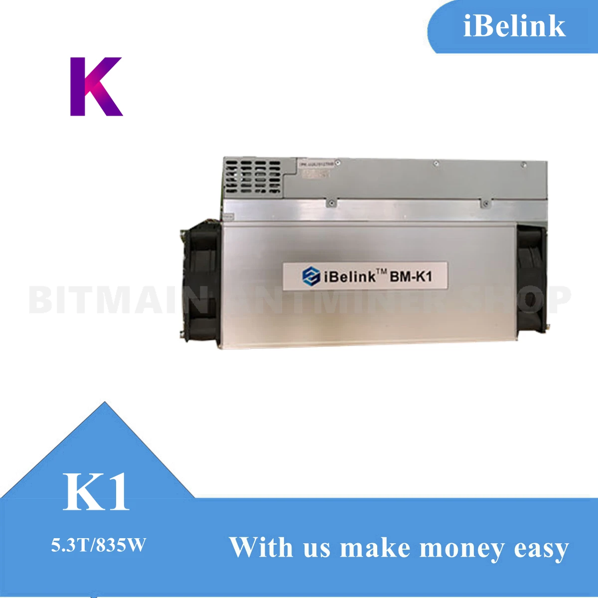 ASIC-minero KDA BM-K1 moneda Ibelink K1, 5,3 T, 800W, algoritmo Blake2s, moneda Digital, BM-K1