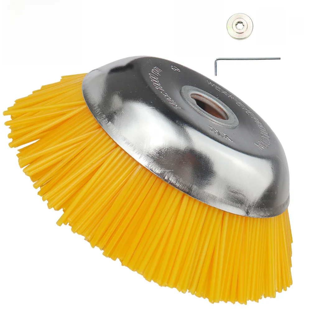 8 "200mm Universal Gras Strimmer Kopf Trimmer Pinsel Nylon Draht Rad Garten Unkraut Rasen