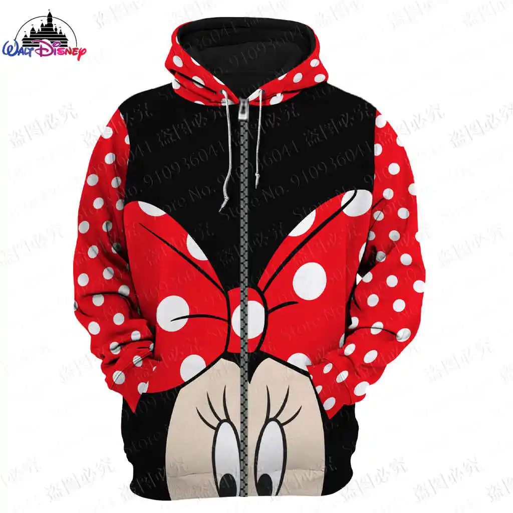 Mickey Mouse Disney men women 3D Print High quality boys and girls Fleece Zipper/ Hoodies parent-child clothing Pullover Tops