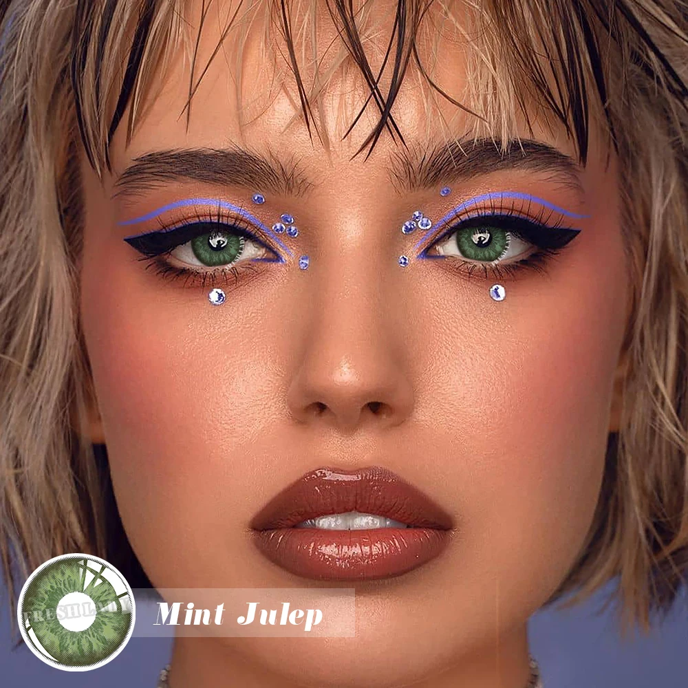 Цветные линзы UYAAI, коктейльные серые коричневые зеленые контактные линзы для глаз, удобные для начинающих, хорошее качество, натуральные ученики