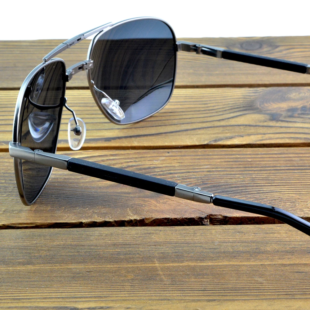 Clara Vida pieghevole in metallo a doppia tesa Pilot UV400 UV100 % polarizzato Polaroid occhiali da sole occhiali da sole