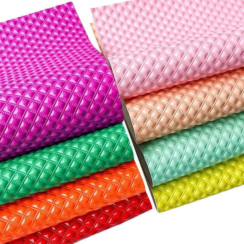 Tkanina ze sztucznej skóry 3D Materiał torby Winylowe tkaniny PU do szycia DIY Tworzenie górnej części buta/odzieży/rękodzieła — zdjęcie 2