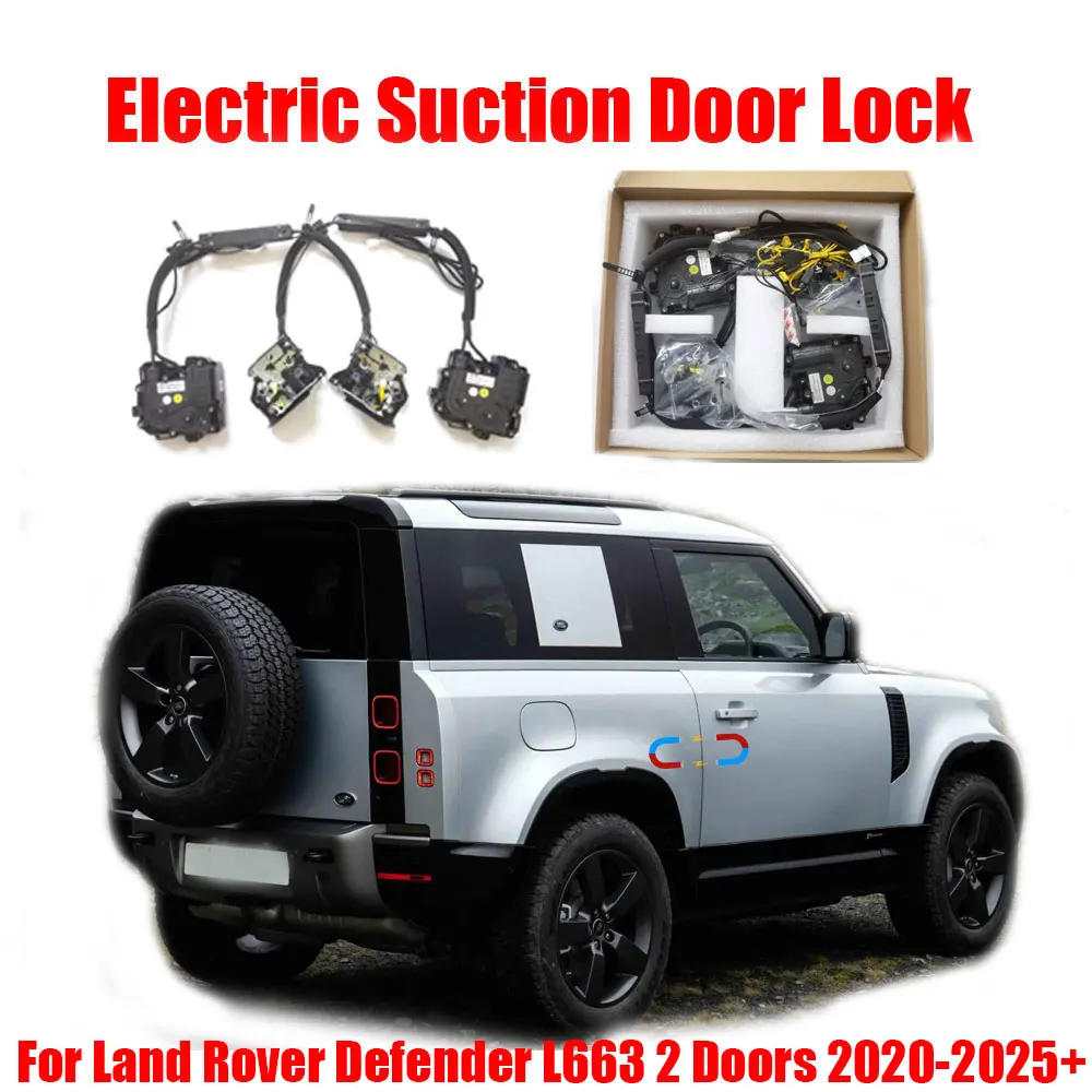 

For Land Rover Defender RR L663 2 Doors 2020-2025+ Car Electric Suction Door Power-assisted Closing Door Soft-close Function