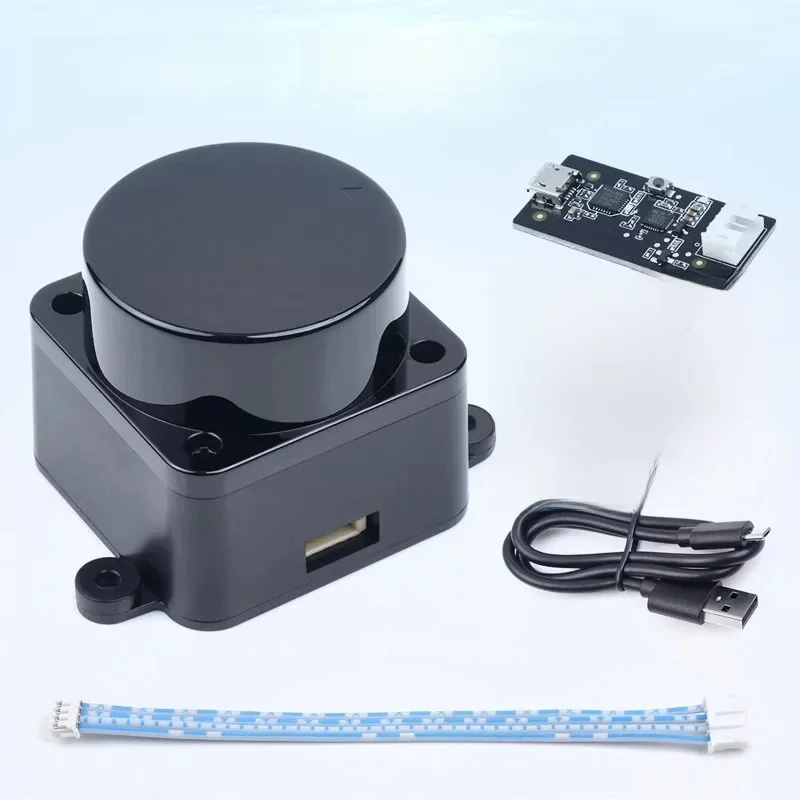 Zestaw lidar LDROBOT D500, laserowy radar TOF, skaner lidar 360 °   60000Lux obsługuje ROS1 i ROS2 do zastosowań wewnątrz i na zewnątrz (C1) — zdjęcie produktu 7