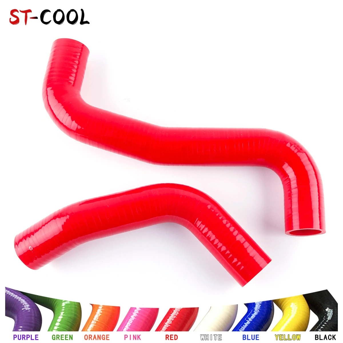 

For 2008-2014 EJ20 Subaru Impreza WRX STi GRB / GH8 2009 2010 2011 2012 2013 Radiator Hoses Kit Silicone Tubes 2Pcs 10 Colors