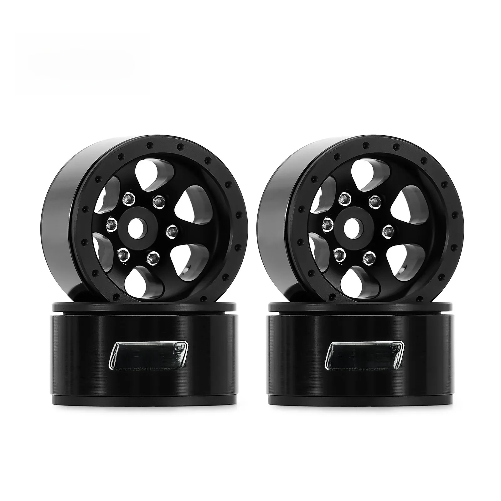 INJORA 1,0" Beadlock-Räder aus Aluminium mit negativem Versatz für 1/24 1/18 RC Crawler (W1012 W1013)