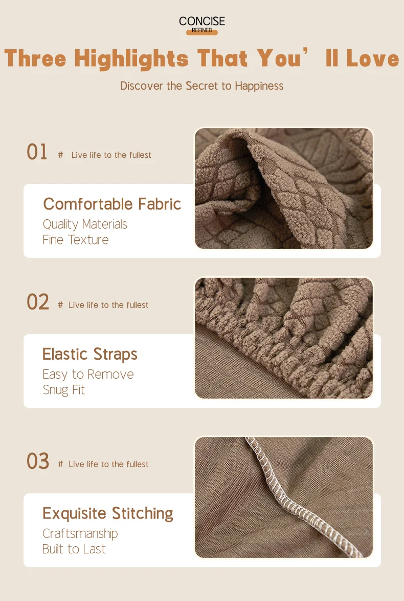 1-teiliger Stretch-Jacquard-Sofabettbezug, Futonbezug für Wohnzimmer, Schlafzimmer, einfacher Stretch-Spritzschutz, hohe Qualität – Detail 5