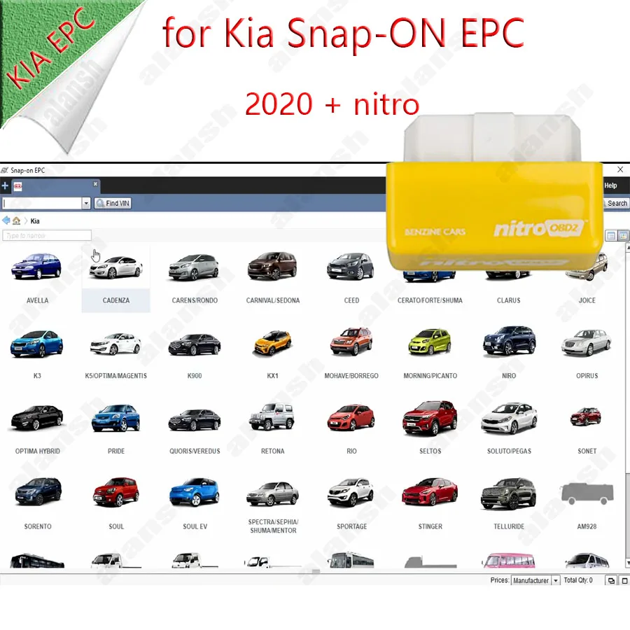 2020 for KIA Snap EPC Global Snap-on Electronic Parts Catalogue + nitro