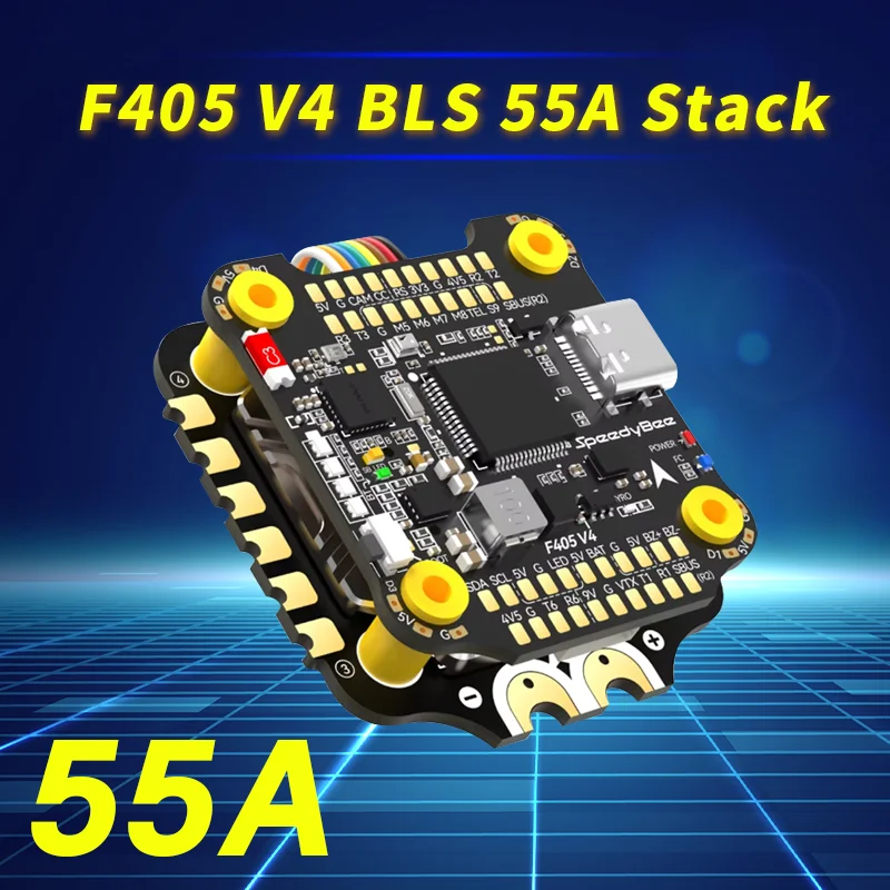 SpeedyBee F405 V4 55A BLS FC FPV Stack, F405 Mini FC, F405 V3 FC, F405 V3 60A z 4 w 1 ESC do modelu drona FPV Freestyle