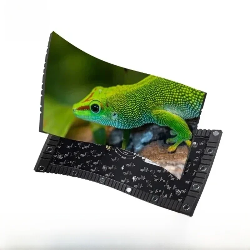 P1.875 LED Miękki moduł pełnokolorowy 240x120mm Lampa SMD 128x64 pikseli Interfejs HUB75 32 skanowania 3840hz RGB Elastyczny, zginany wyświetlacz — zdjęcie produktu 7