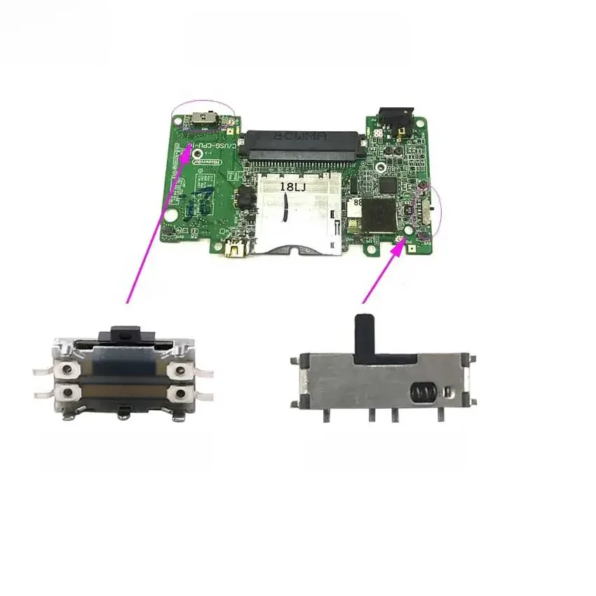 YuXi – interrupteur de Volume et bouton marche/arrêt, pièce de réparation pour DS Lite DSL pour NDSL