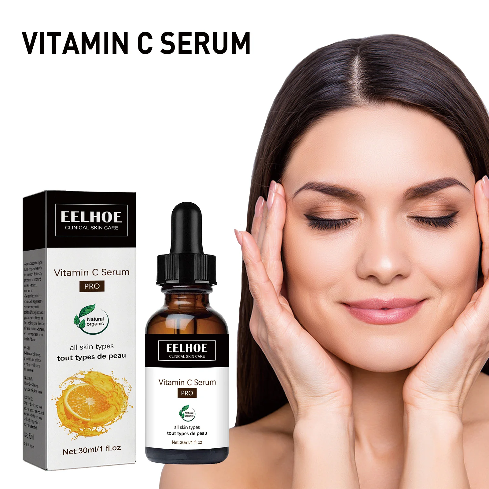 

EELHOE Vitamin C Serum Lifting Firming Face Moisturizing Brightens Skin Repair Smooth Facial Essence Serum Facial Care Serum