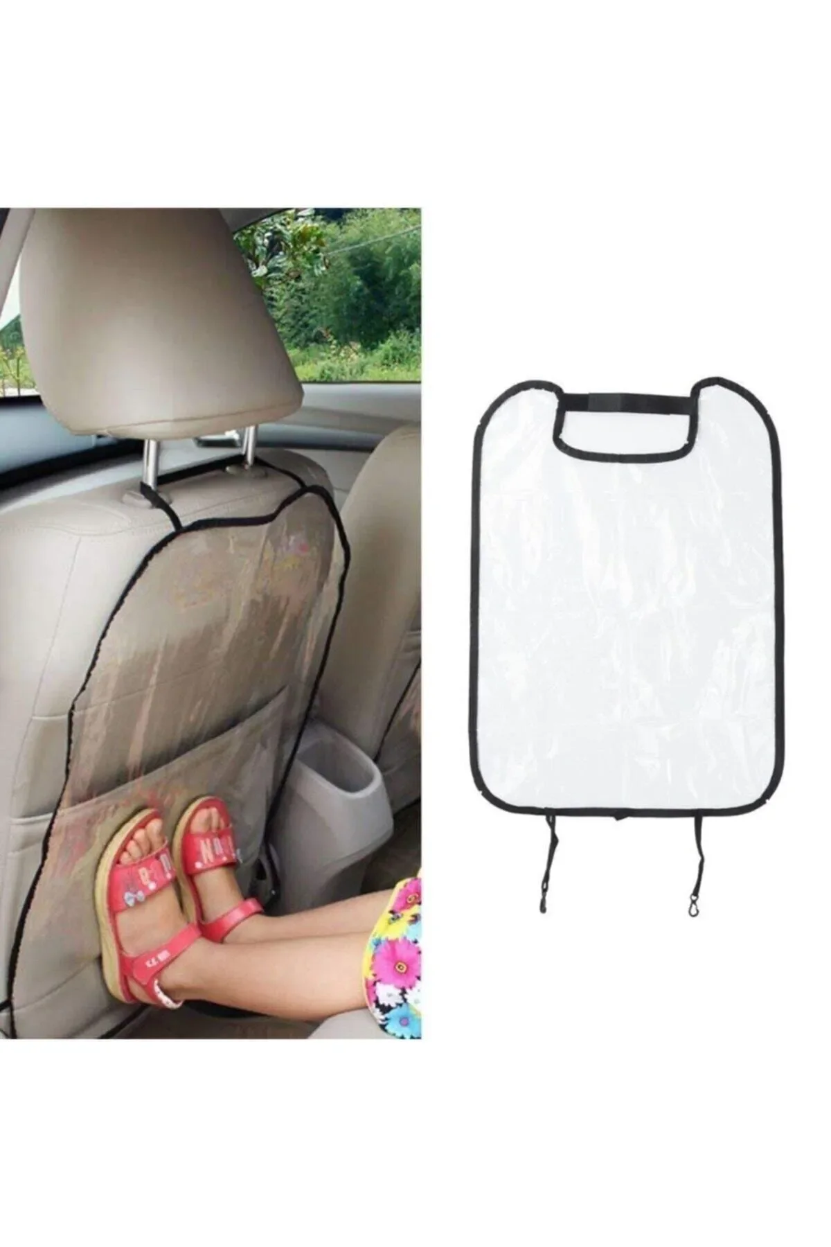 Auto Vehicle Car Interior 2 Pieces Seat Back Cover Protective Transparent doesn't get dirty. The product is