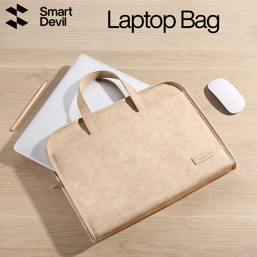 SmartDevil Laptop Bag For MacBook Air 13 13.3 14 15.6 Inch Notebook Bag Carrying Case Shockproof Bag For Xiaomi Notebook Lenovo