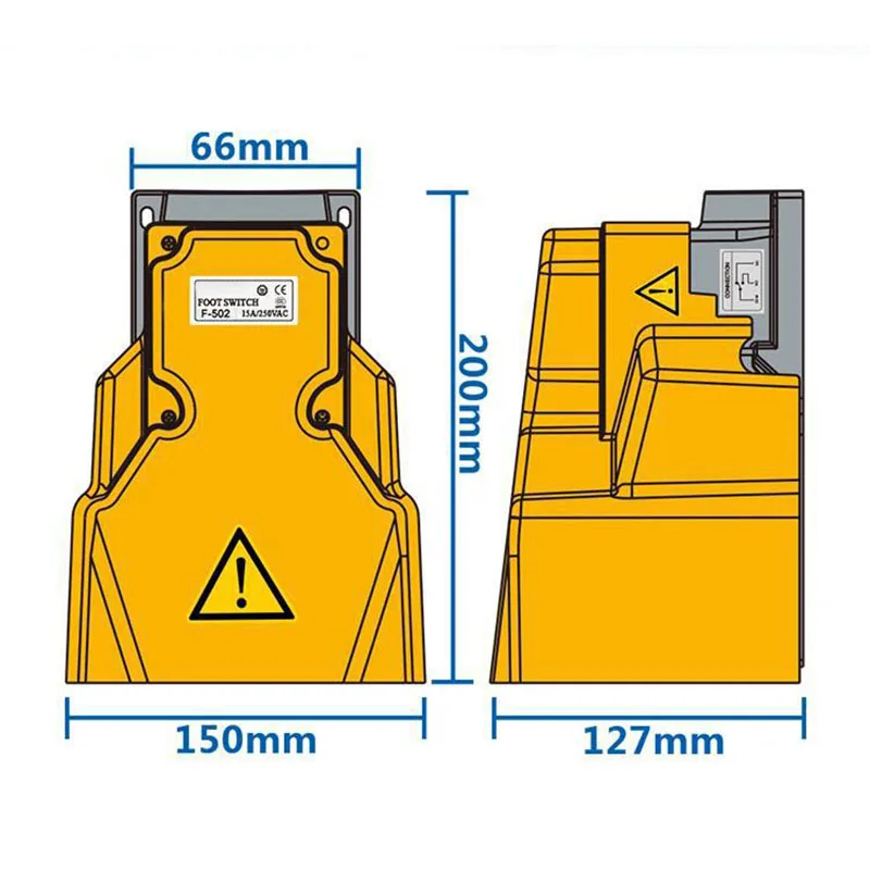 

F-502B Foot pedal punch press foot pedal switch foot switch 220V machine tool accessory self-resetting foot switch