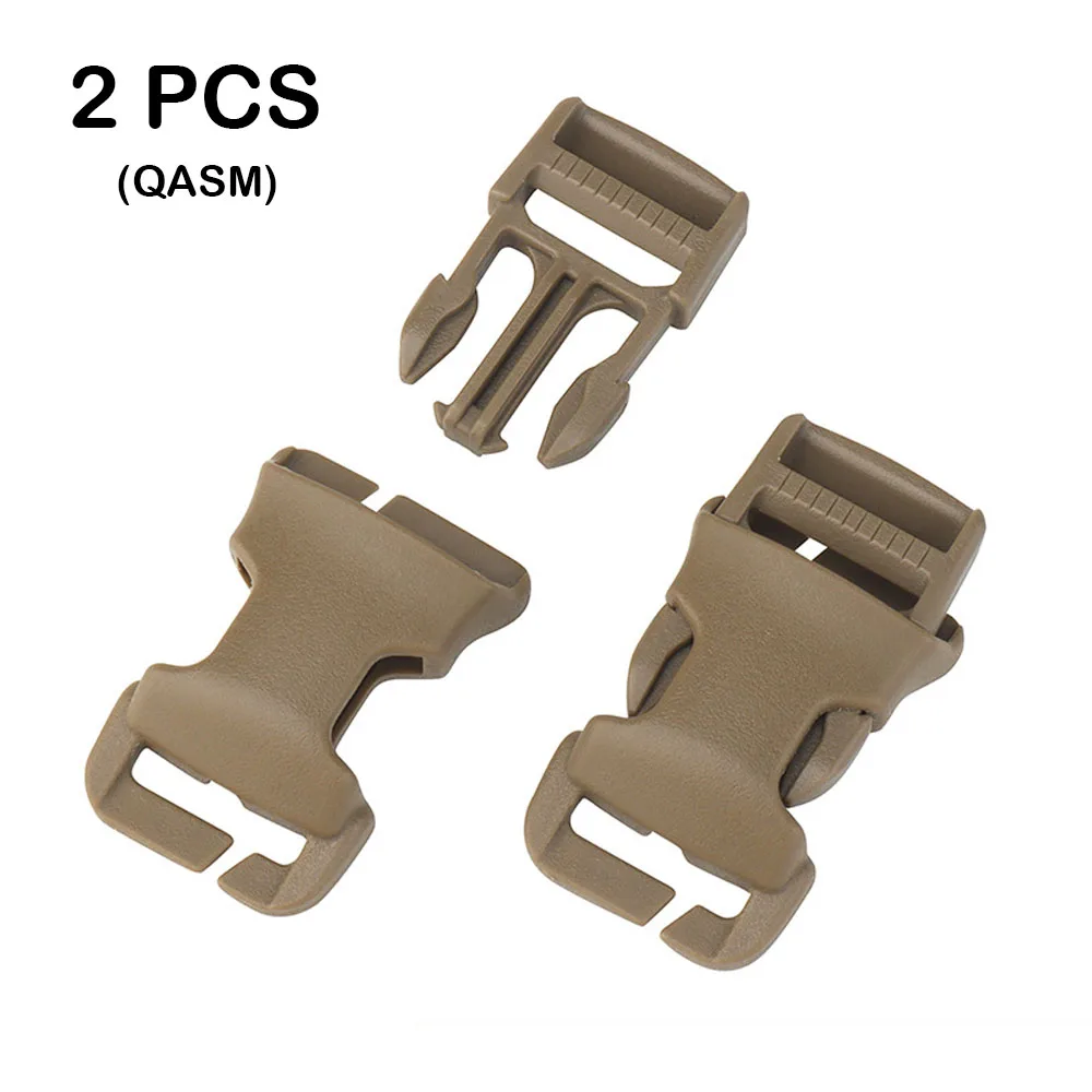 2Pcs/set Tactical Vest Buckle 1 Inch Dupont Pom Quick Attach Molle Bukle Webbing 2.5Cm Removable Tactical Vest Backpack Buckle