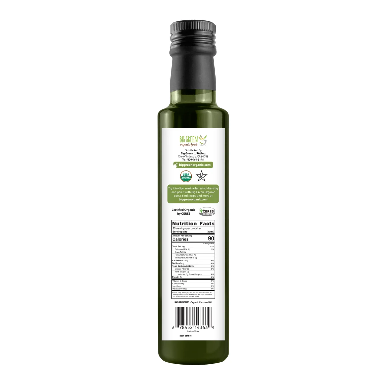 Aceite de linaza orgánico