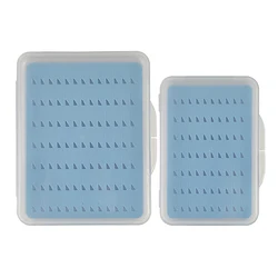 Aventik Transparent Clear Slim Fly Fishing Box With Blue Foam Fishing Tackle Storage