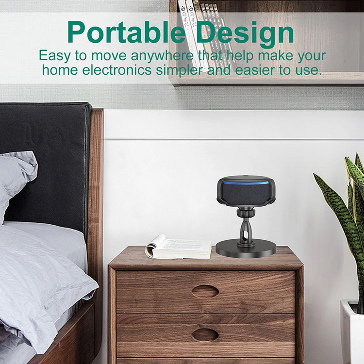For Amazon Echo Dot 3rd Speaker Desktop Stand 360° Adjustable Smart Home Speaker Accessory Stand