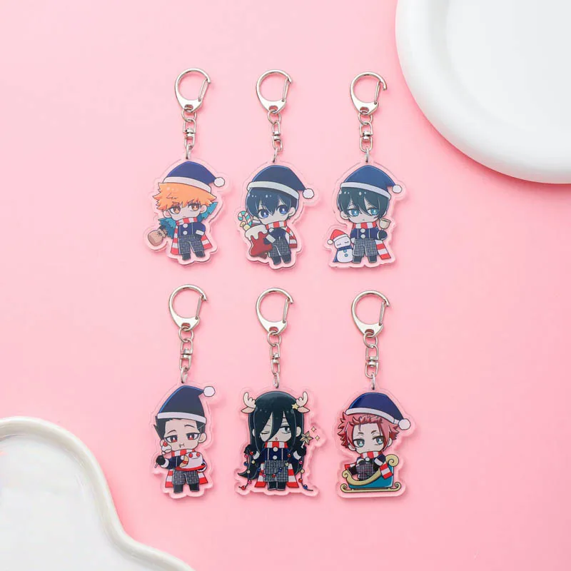 Anime BLUE LOCK Acrylic keychain accessaries Cartoon funny Bag Pendant cute creative bag charm Car Keyring Friends Fans Gifts