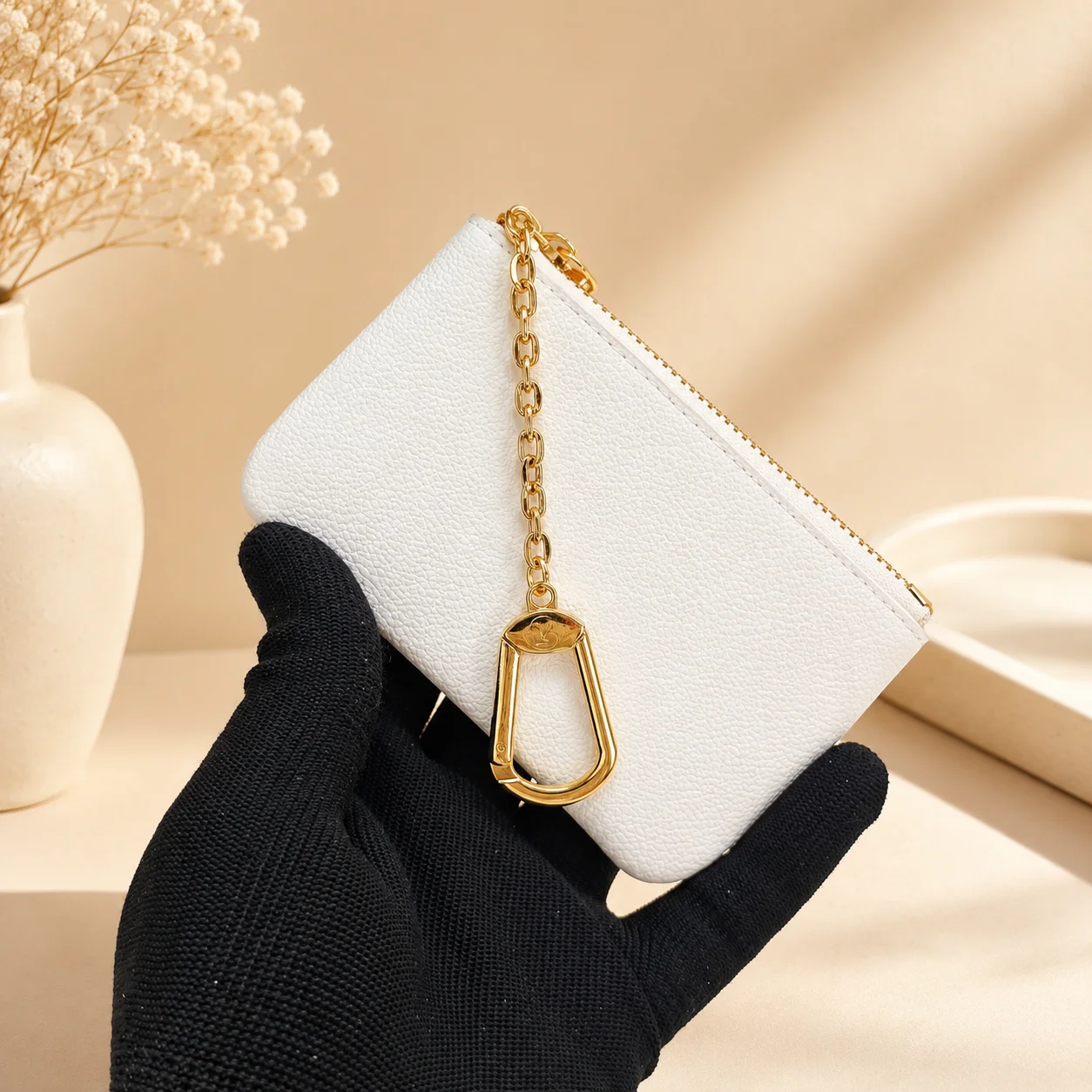 

2026 New Luxury Classic Pattern Small Zipper Coin Purse 12*7cm