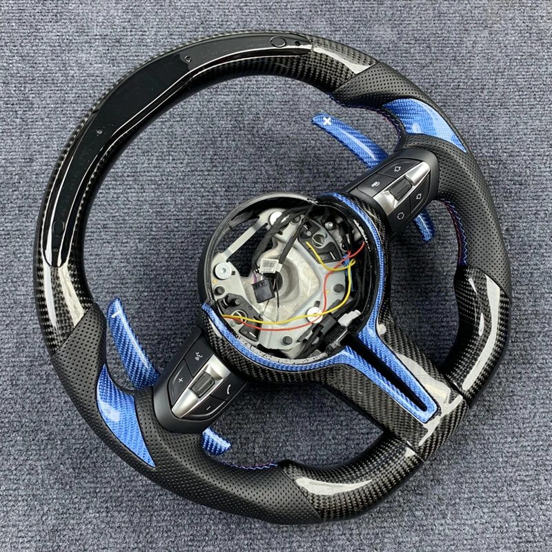 For BMW F10 F20 F30 F15 F16 F25 F26 F22 F32 F02 F12 F33 F01 M3 Chassis Racing Steering Wheel Carbon Fiber Steering Wheel