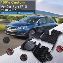 Car Floor Mats For Opel Vauxhall Astra J P10 2010~2015 Anti-dirty Pad Tapete Automotivo Car Mats Floor Fully Set Car Accessories