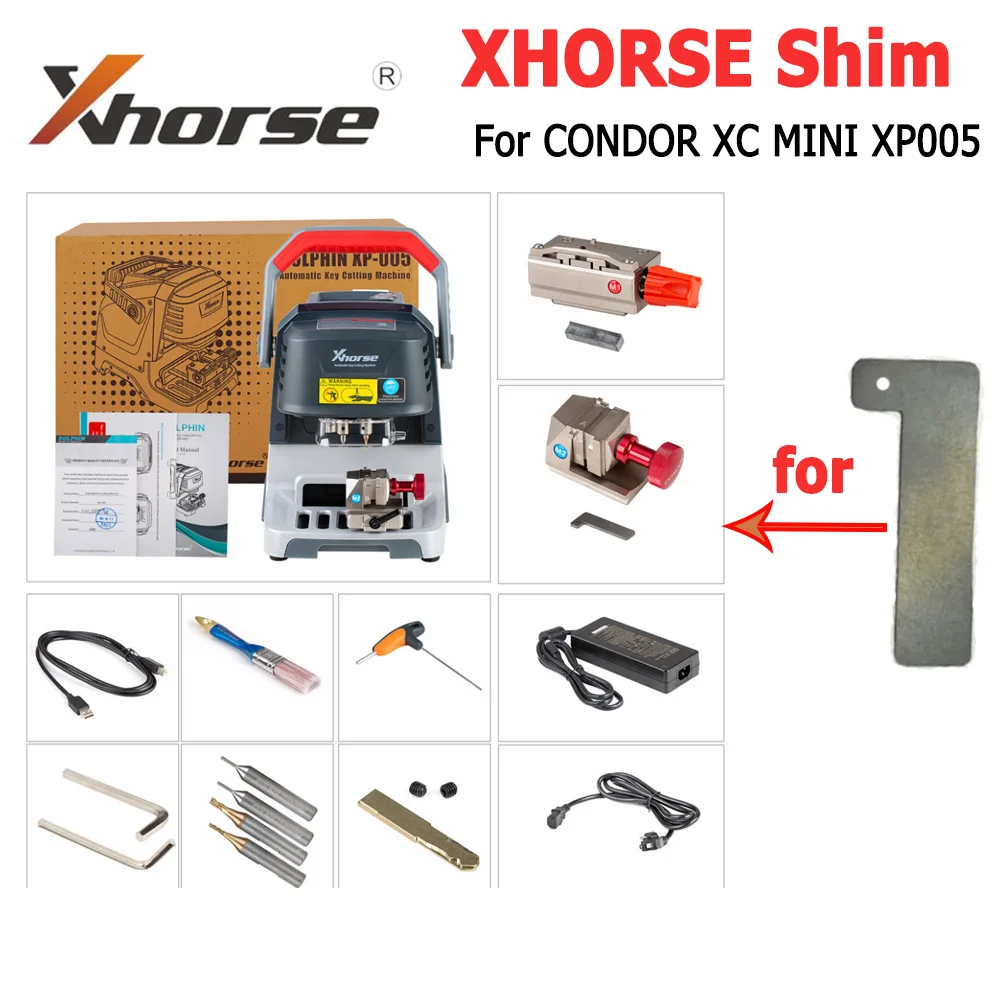 Xhorse M2 Shim for Condor XC Mini XCMN70EN  XP005 for Toyota for Lexus 80K Series replacement Accessories