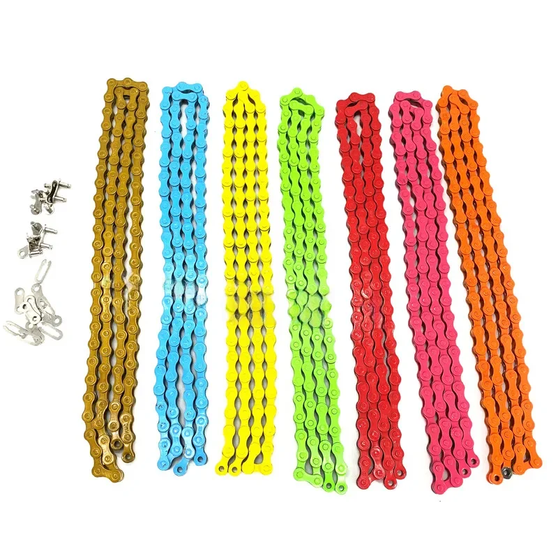 AliExpress NONE Single Speed BMX Fixed Gear Bike Chain 98L With Links Tricycle City Retro Bicycle Chain
