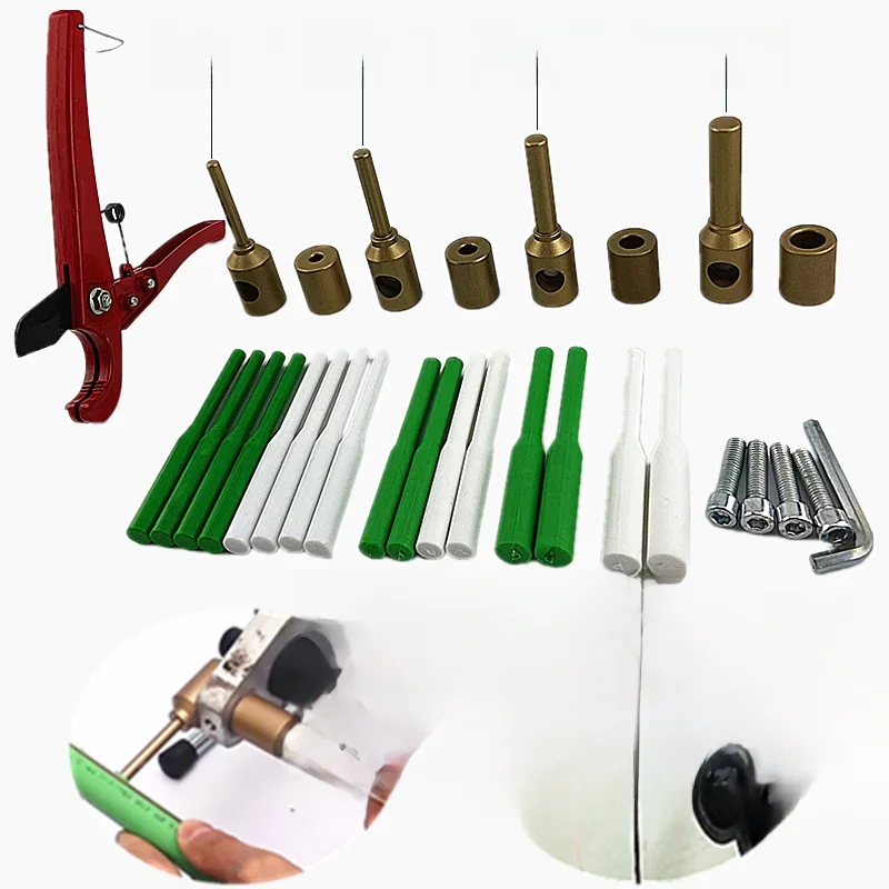 7mm/9mm/11mm/14mm PPR Water Pipe Repair Tool PE Pipe Leakage Repair Hole Hot Melter Welding Die Head PERT Repairing Glue Stick