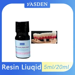 Vasden-resina líquida de curado para odontología, materiales de resina acrílica, color rosa, rojo y claro