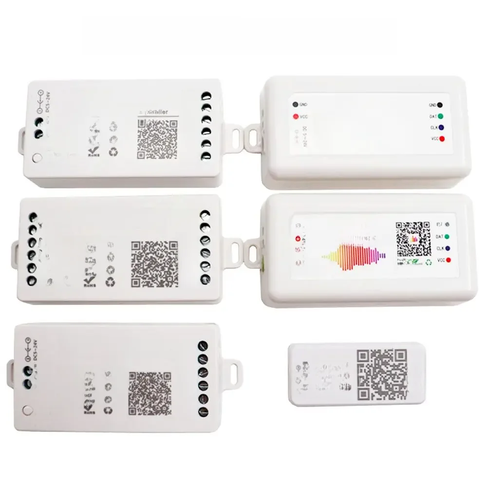ContrĂ´leur de bande LED WS2812B WS2811 Pixels, Wifi/Bluetooth/contrĂ´leur de musique SP108E SP511E SP801E SP110E SP105E SP107E DC5-24V