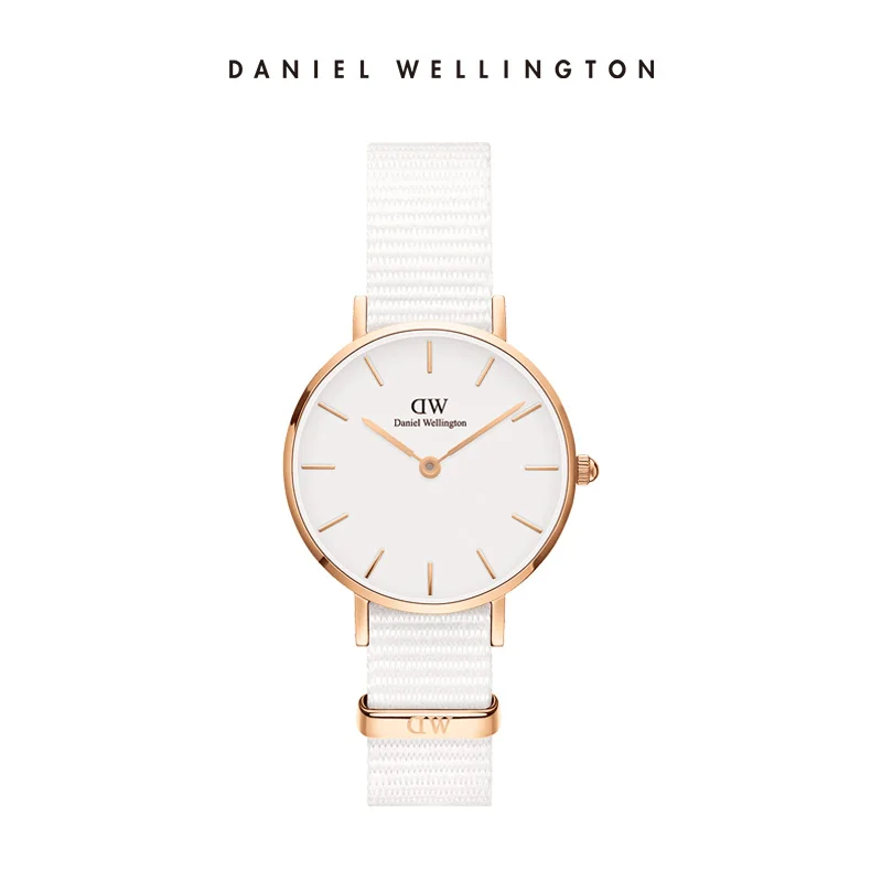 Daniel Wellington Petite 28mm Dover Women Watch White Dial Minimalist Quartz Luxury Rose Gold Silver NATO Strap Ladies Clock