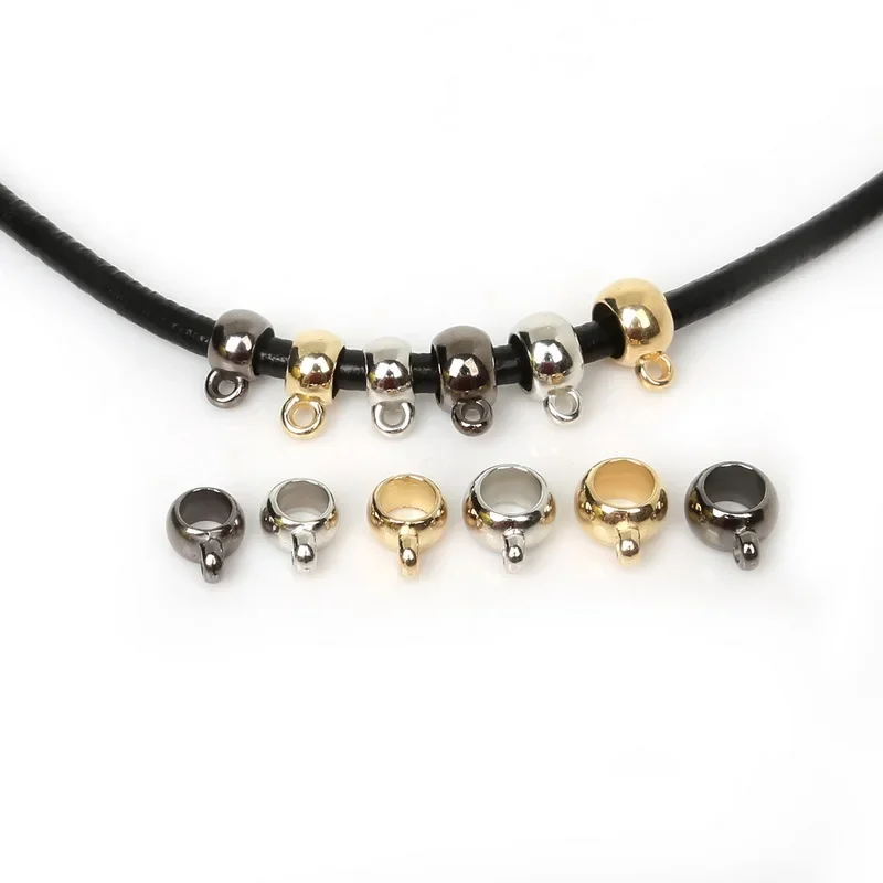 50 sztuk/partia złoto/rod/gunmetal plastikowy wisiorek klips zapięcie naszyjnik złącze kaucja koraliki Charms dla DIY bransoletka tworzenia biżuterii — zdjęcie 2