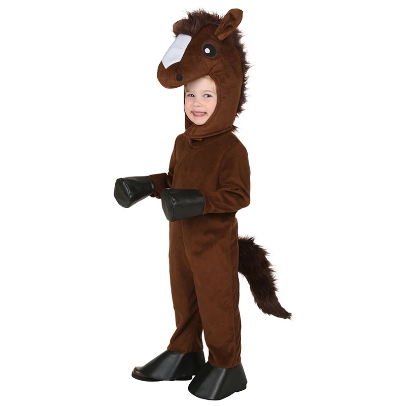 2025 New Arrival Uniese Boys Girls Lamb Woolly Sheep Child Costume Child Horse Costume