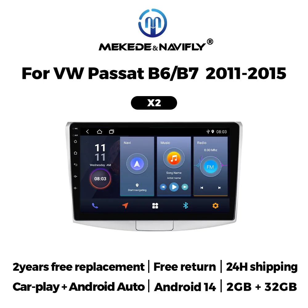 

Wireless Carplay Android Auto Intelligent car audio system For Volkswagen VW Passat B7 B6 CC 2010-2015 Car Radio Multimedia Unit