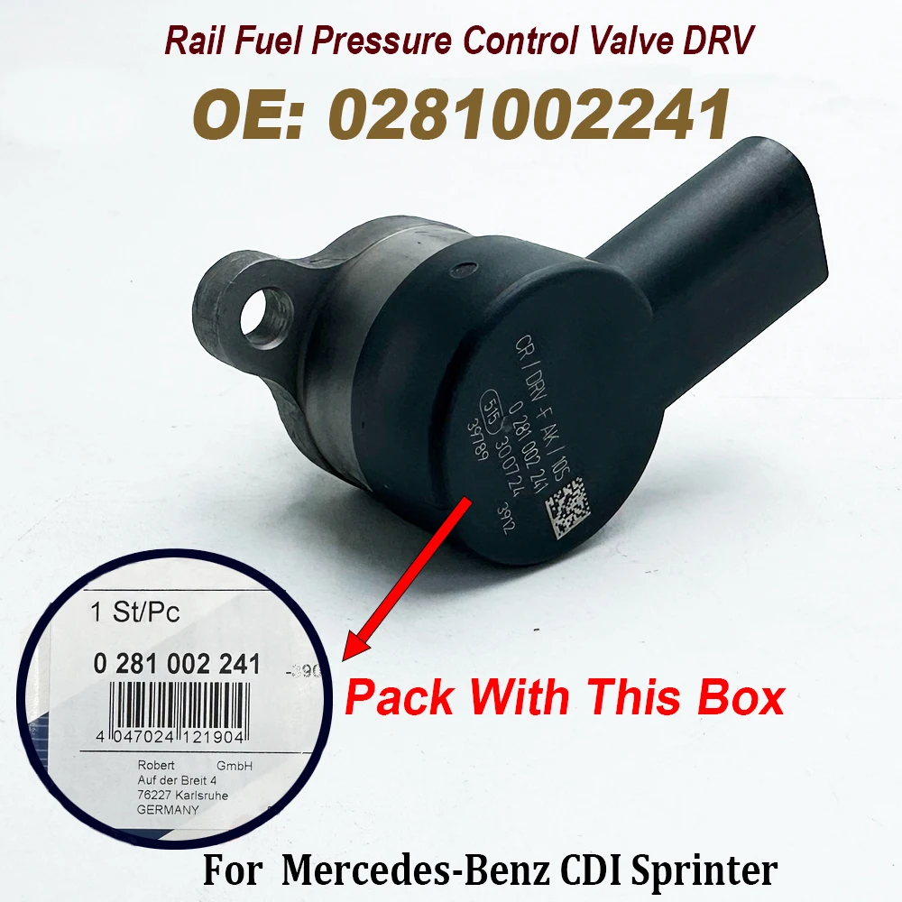 0281002241 A6110780149 Fuel Metering Control Valve Fuel Pump Injection Regulator 281002241 6110780149 For MMercedes-Benz A C E