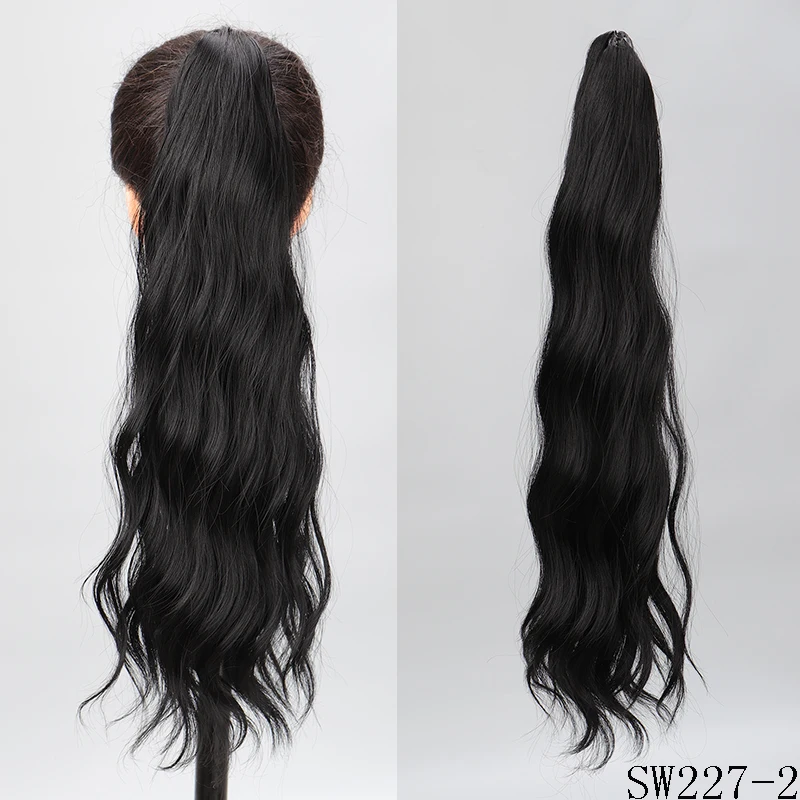 Talang sintético 10-19 Polegada garra clip no rabo de cavalo extensão do cabelo rabo de cavalo extensão do cabelo para mulheres pônei cauda cabelo