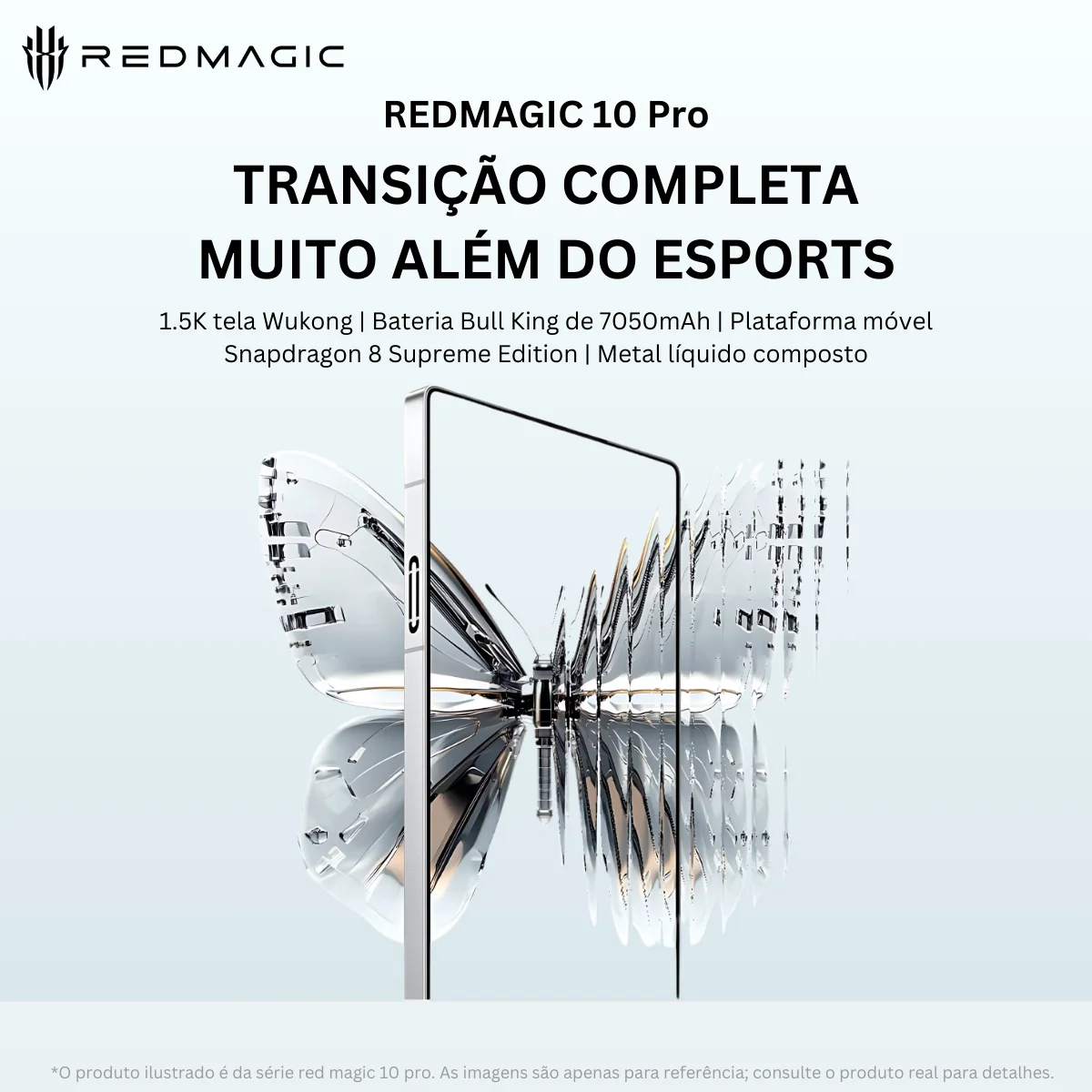 هاتف ذكي REDMAGIC 10 Pro 144 هرتز 6500 مللي أمبير/7050 مللي أمبير في الساعة 5G 12 /16/24 جيجابايت + 256/512 جيجابايت/1 تيرابايت سنابدراجون 8 إيليت